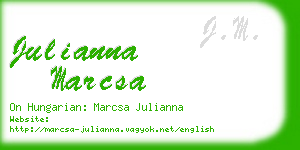 julianna marcsa business card